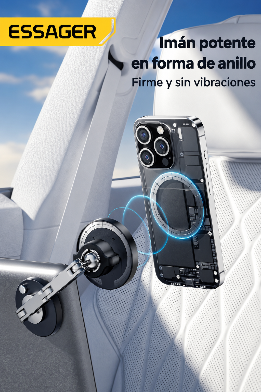 Soporte Magnético Inalámbrico 15W para Auto