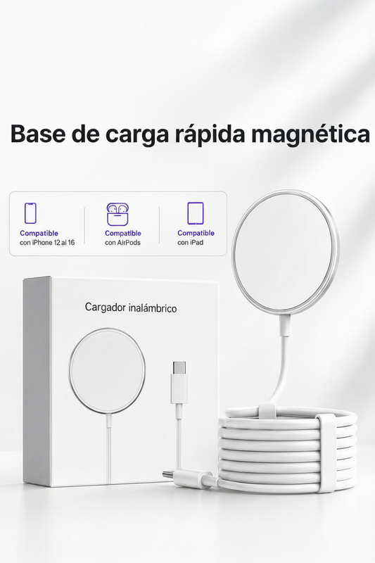 Cargador Inalámbrico Magnético para iPhone