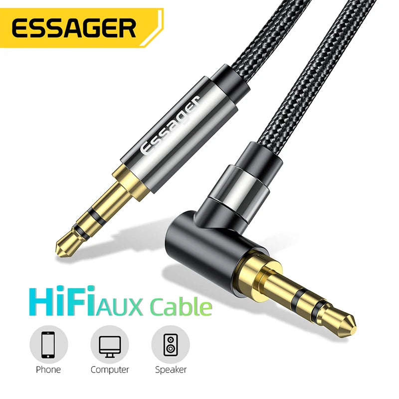 Cable Auxiliar 3.5 mm para Auto y Audio