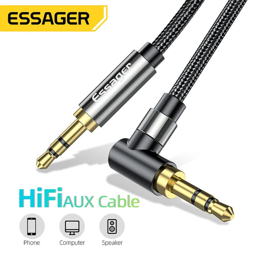 Cable Auxiliar 3.5 mm para Auto y Audio